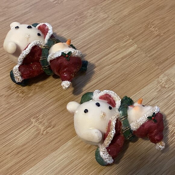 Adorable Christmas Snow Characters w/Santa Outfits - Picture 5 of 12